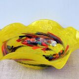Bol de table multicolore en verre de Murano du milieu du siècle