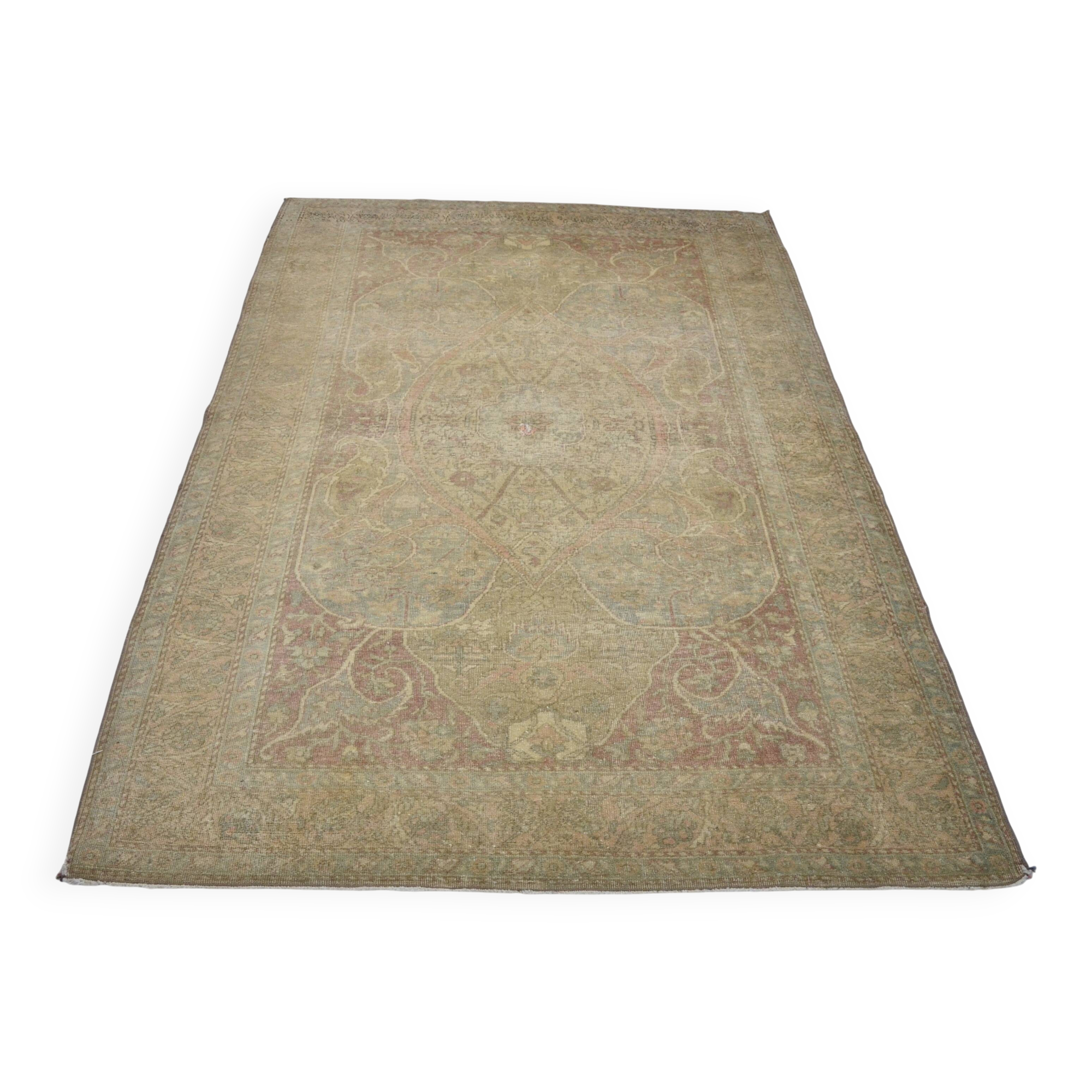 Tapis vintage Oushak antique sku 3097