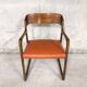 Fauteuil traîneau vintage de marque Baumann années 70