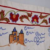 Hand-knotted rug, vintage Turkish rug 51x186 cm