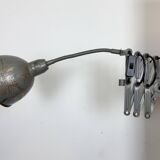 Grey Industrial Scissor Wall Lamp from Elektroinstala, 1960s