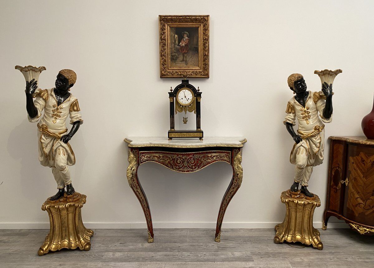 Console en marqueerie Napoleon III