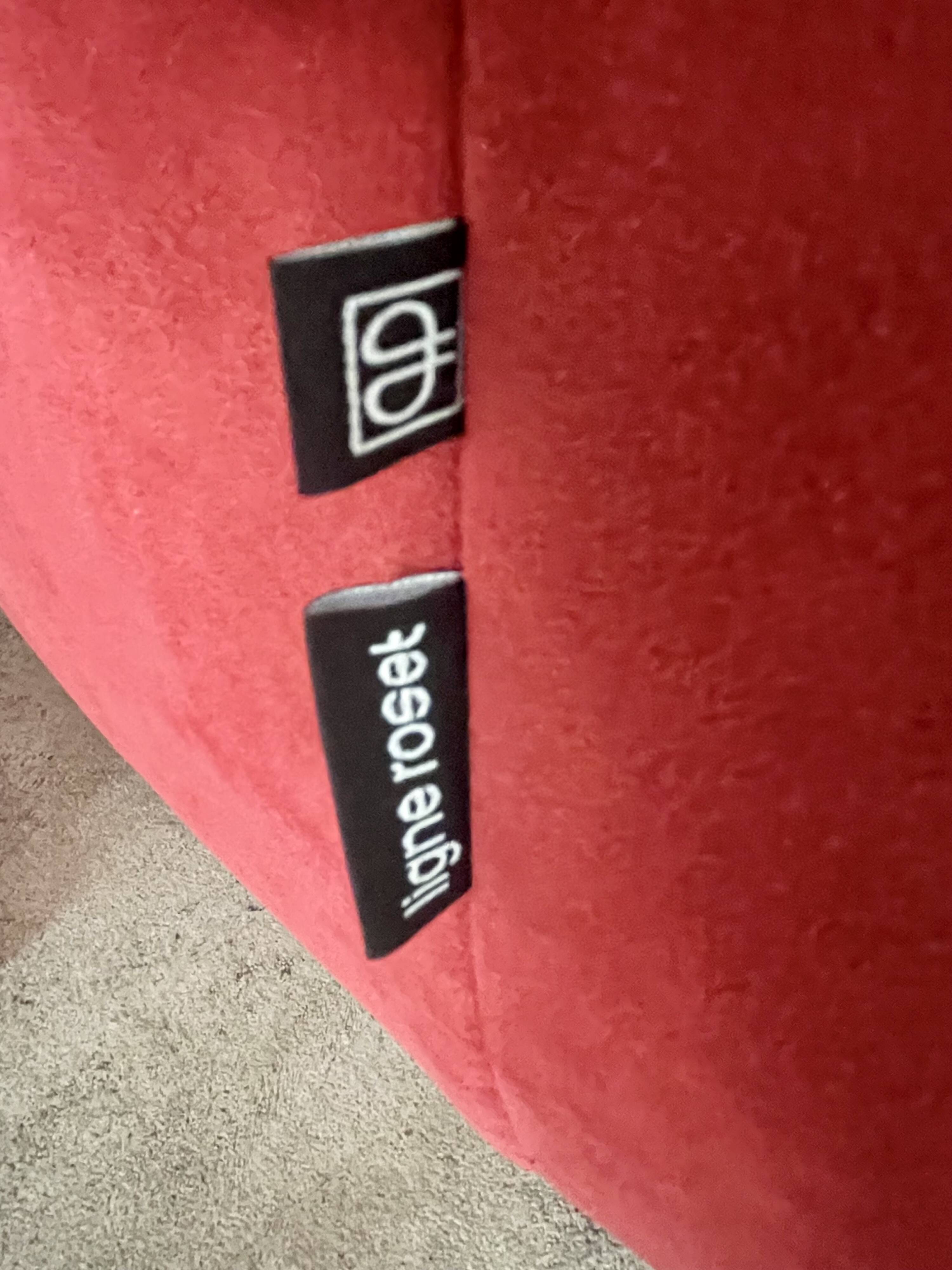 Canapé pumpkin 2 seats – pierre paulin for ligne roset – red alcantara