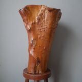 Large contemporary design handcrafted wooden vase