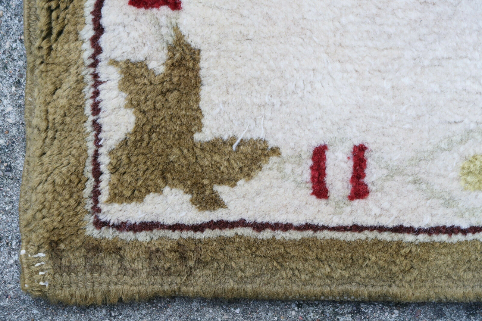 French rug Leleu 1950 224 X 157 cm