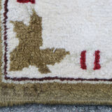 French rug Leleu 1950 224 X 157 cm