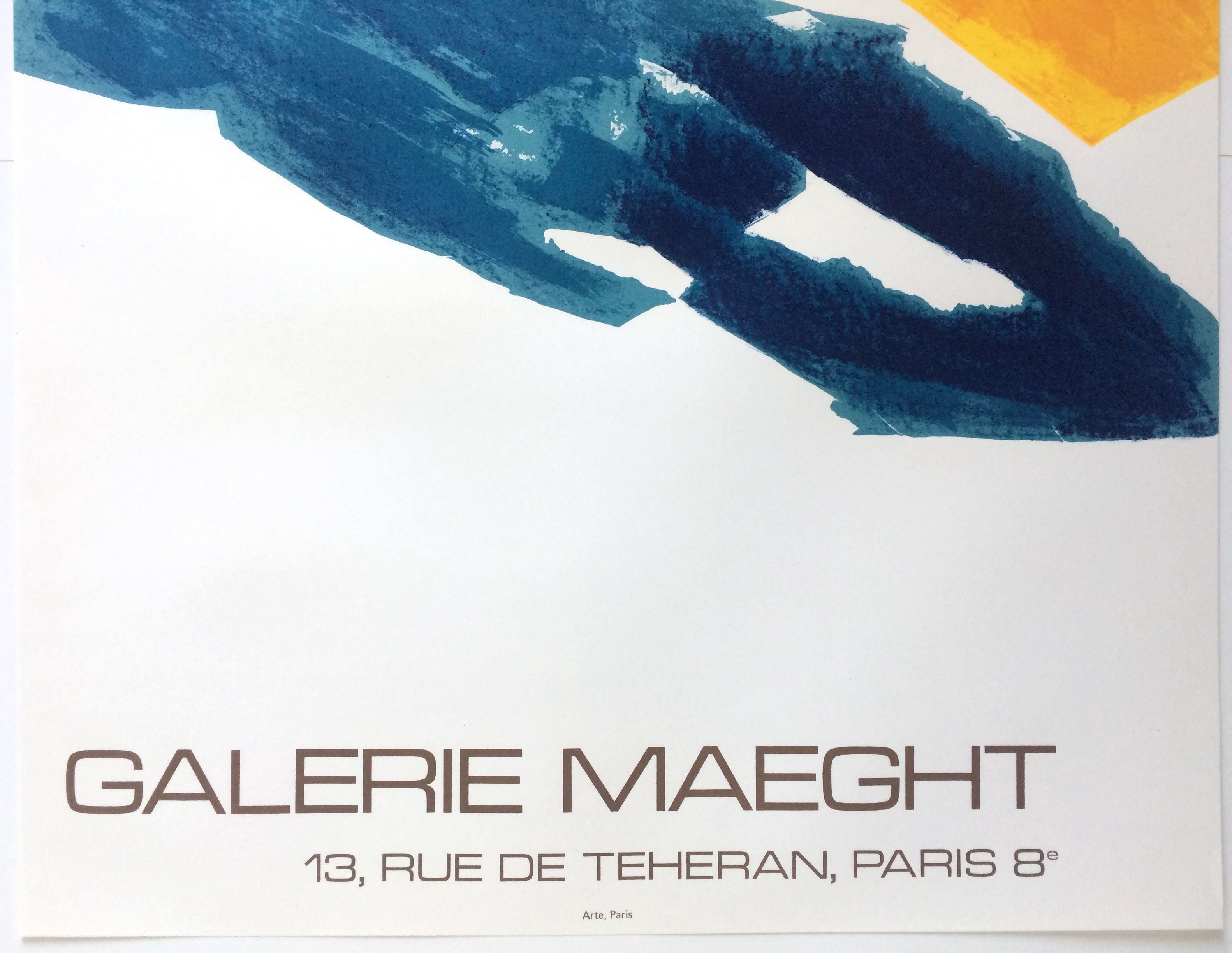 Original exhibition poster made in lithograph