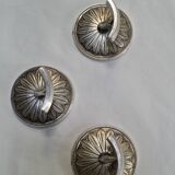 Coat rack with 3 art-deco hooks