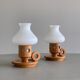 Set of 2 table lamps by erik höglund for boda, 60s