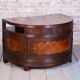 Czech Cubistic Writing Desk in Oak and Walnut, 1910s