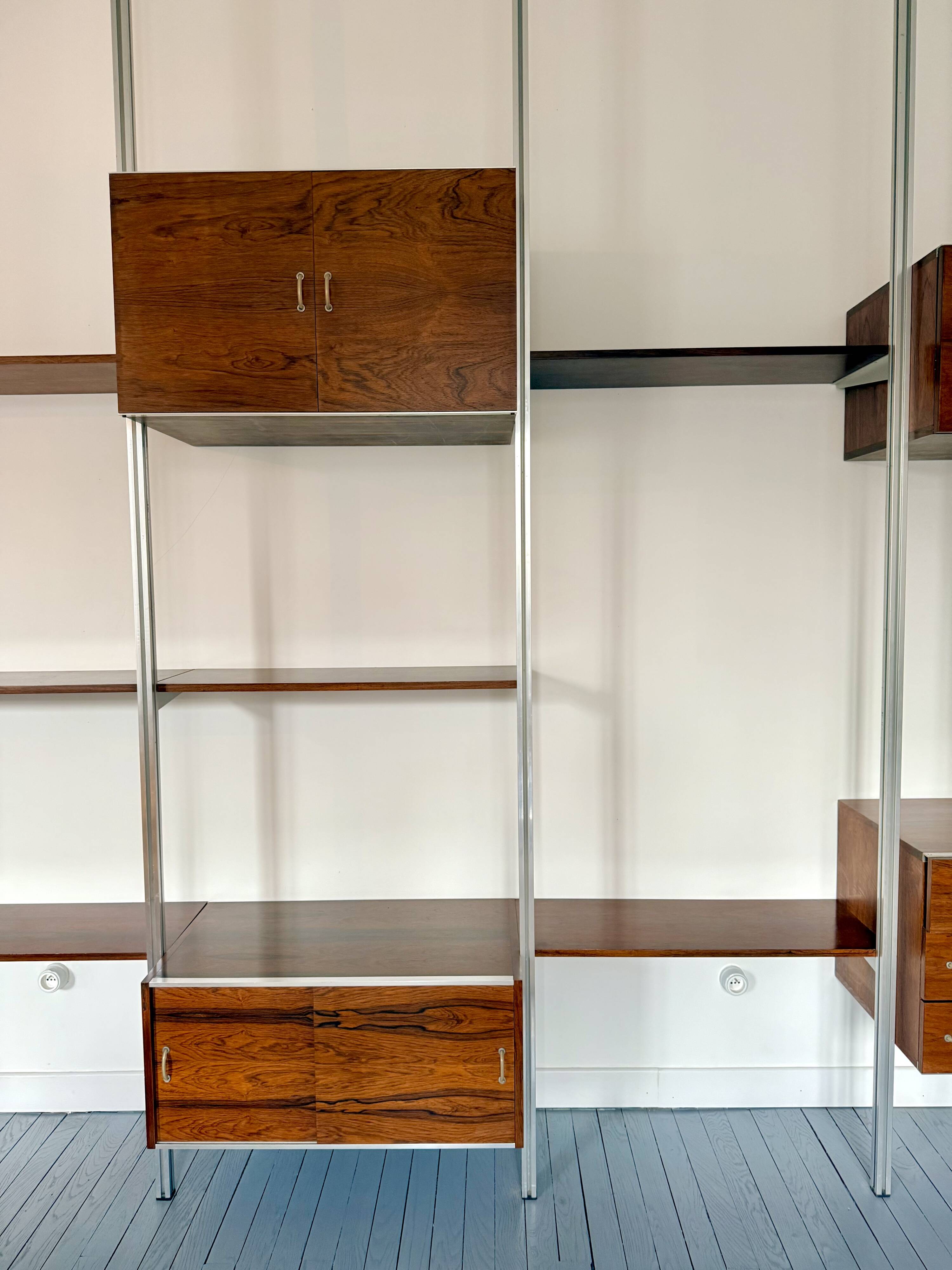Modular bookshelf George Nelson & Associates OMNI system