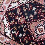 Vintage indian mahal handmade carpet 61cm x 88cm 1970s