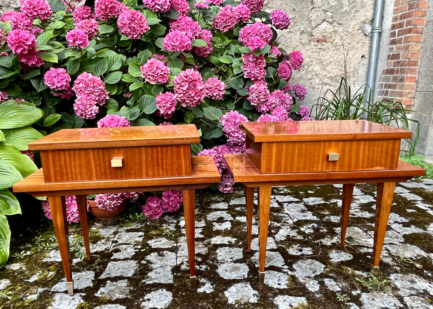 Pair of vintage bedside tables 1960