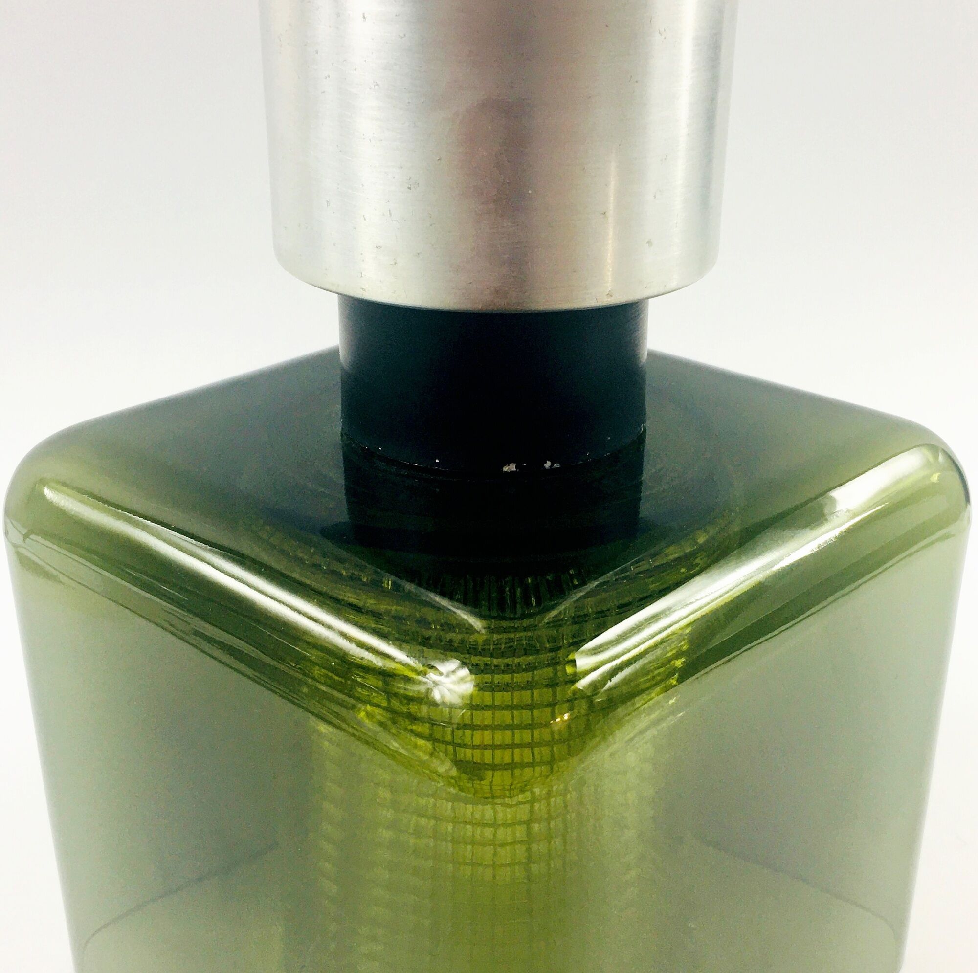 Mid century green glass ceiling light by Carl Fagerlund for orrefors, sweden, 1960s