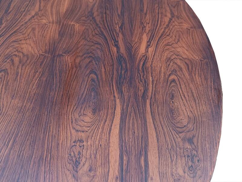 Table à manger Jorge Zalszupin ronde extensible palissandre jacaranda 1960