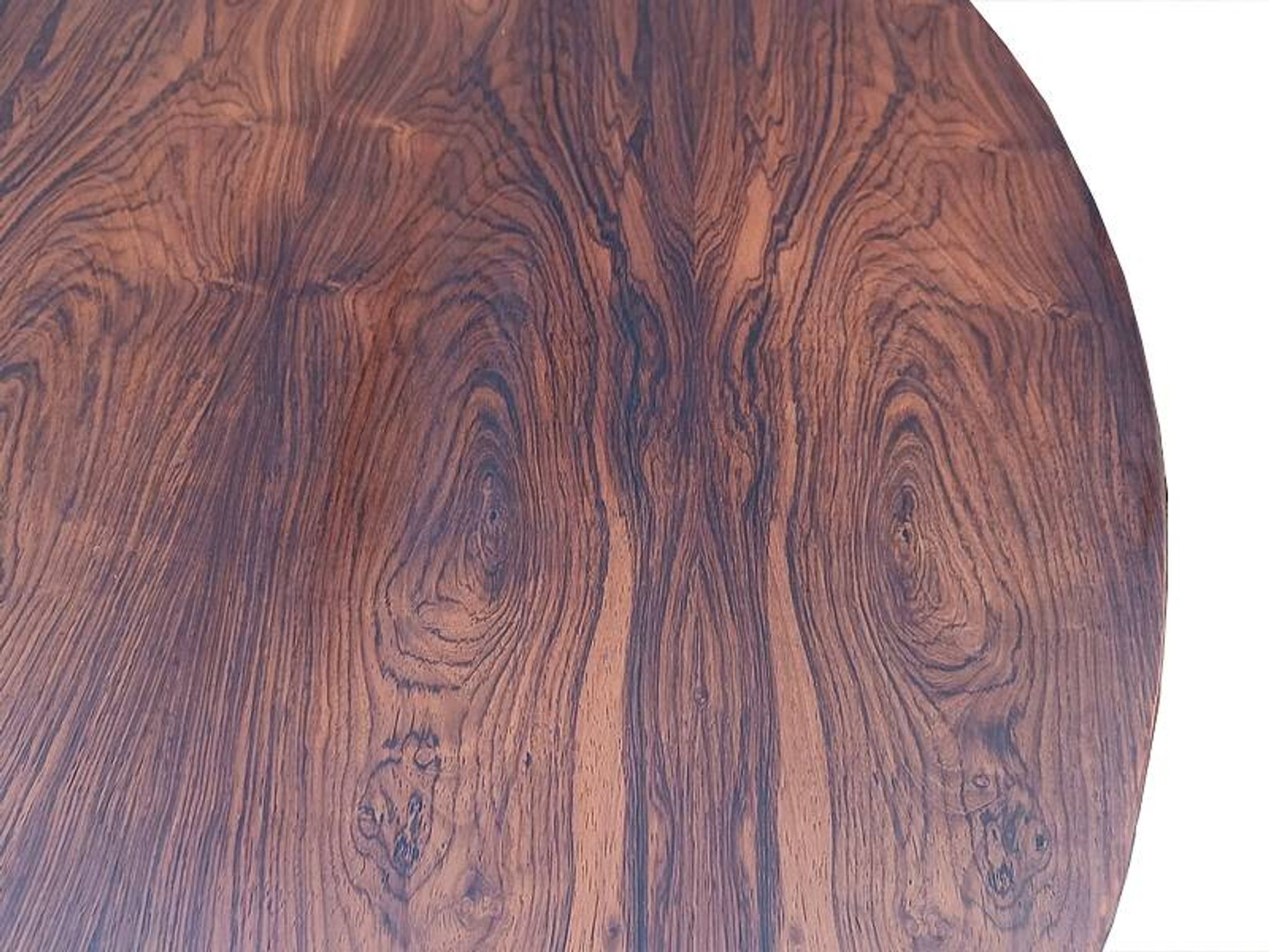 Table à manger Jorge Zalszupin ronde extensible palissandre jacaranda 1960