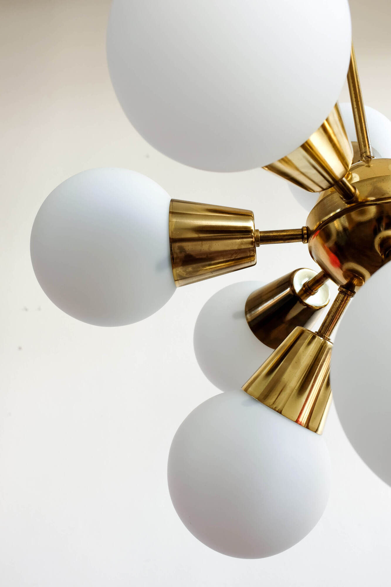 Czechoslovak sputnik chandelier by Kamenický Šenov, 1960s