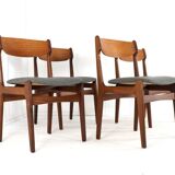 Very nice and solid set of 4 vintage chairs in teak - Findahl.