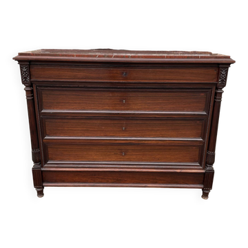 Commode / coffre Louis Philippe du 19ème siècle. Op