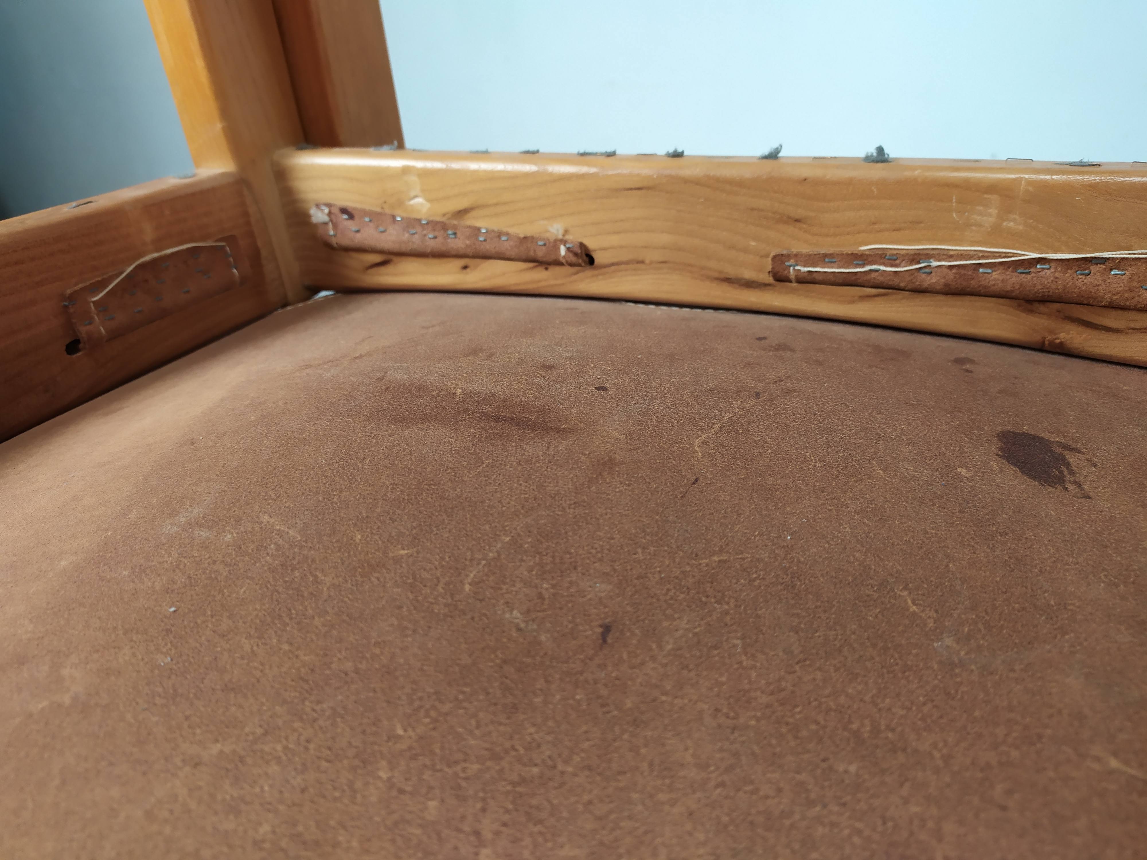 Regain homemade leather chairs