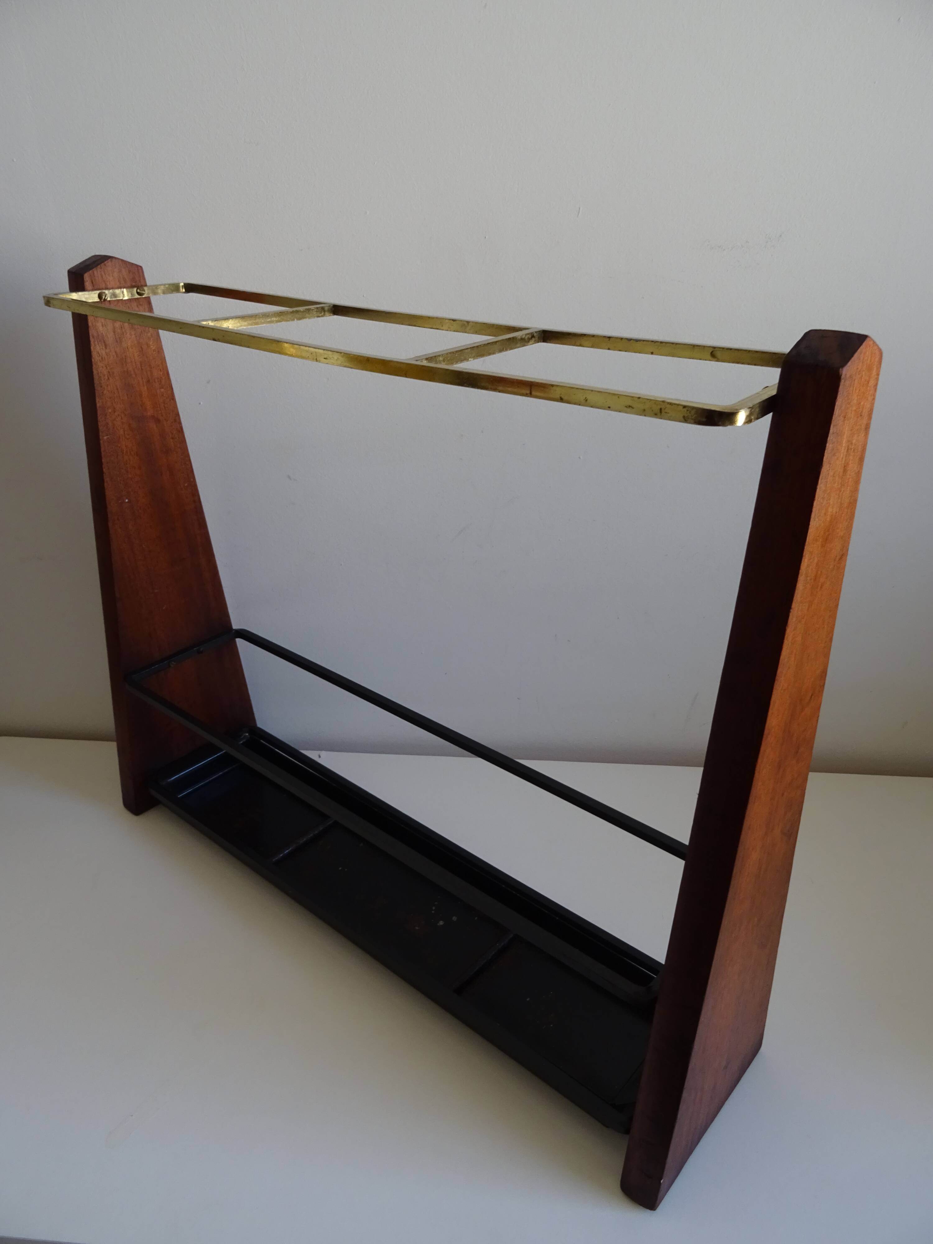 Vintage umbrella holder Scandinavian design 60 70