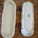 Comb holder with lid or bonbonnière - louis xv – reverbere collection – faience lunéville