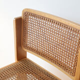 Ensemble de 2 tabourets de bar vintage italiens en rotin