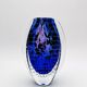 Murano Vase Sommerso Bullicante Cobalt Blue 1960s