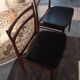 Ensemble de 4 chaises vintage en palissandre des années 60