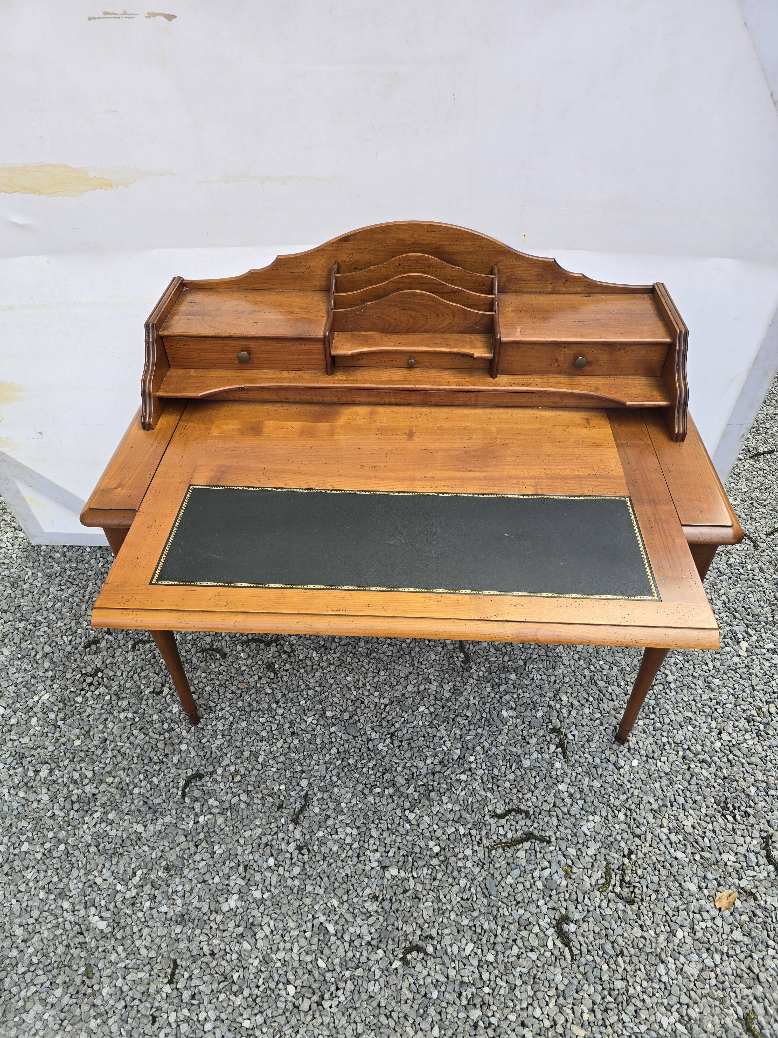 Solid cherry desk with sliding top