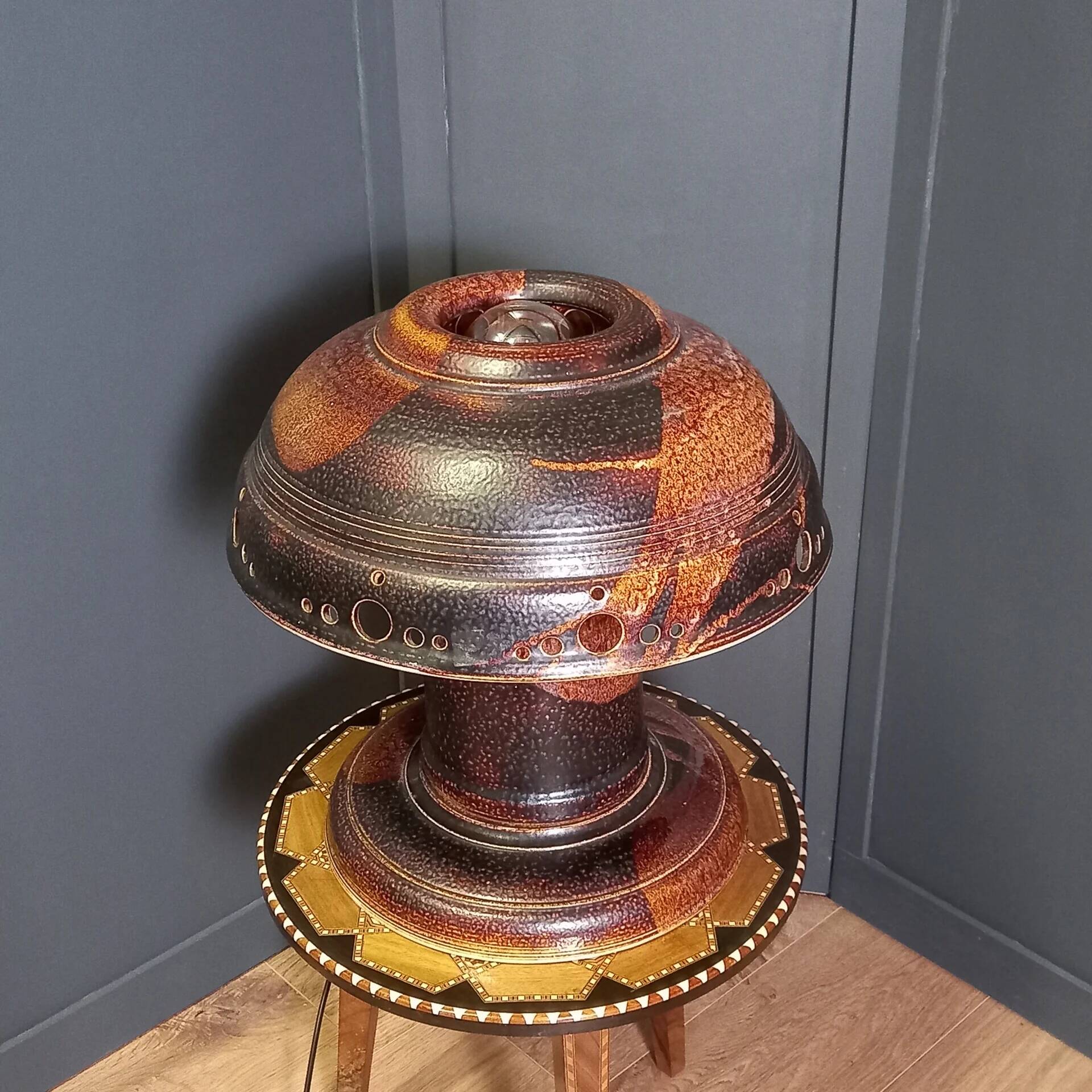Vintage mushroom lamp