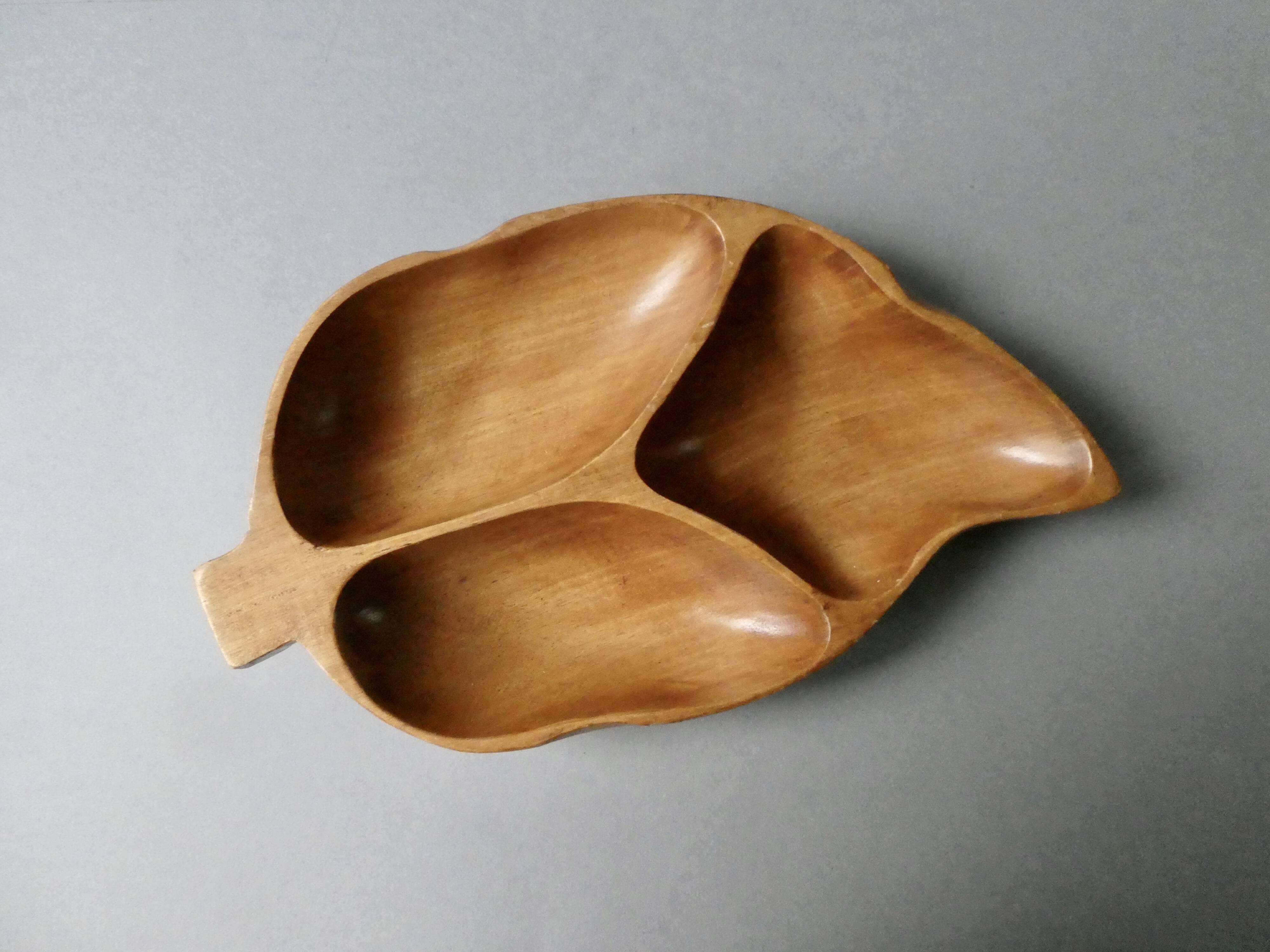Teak serving dish