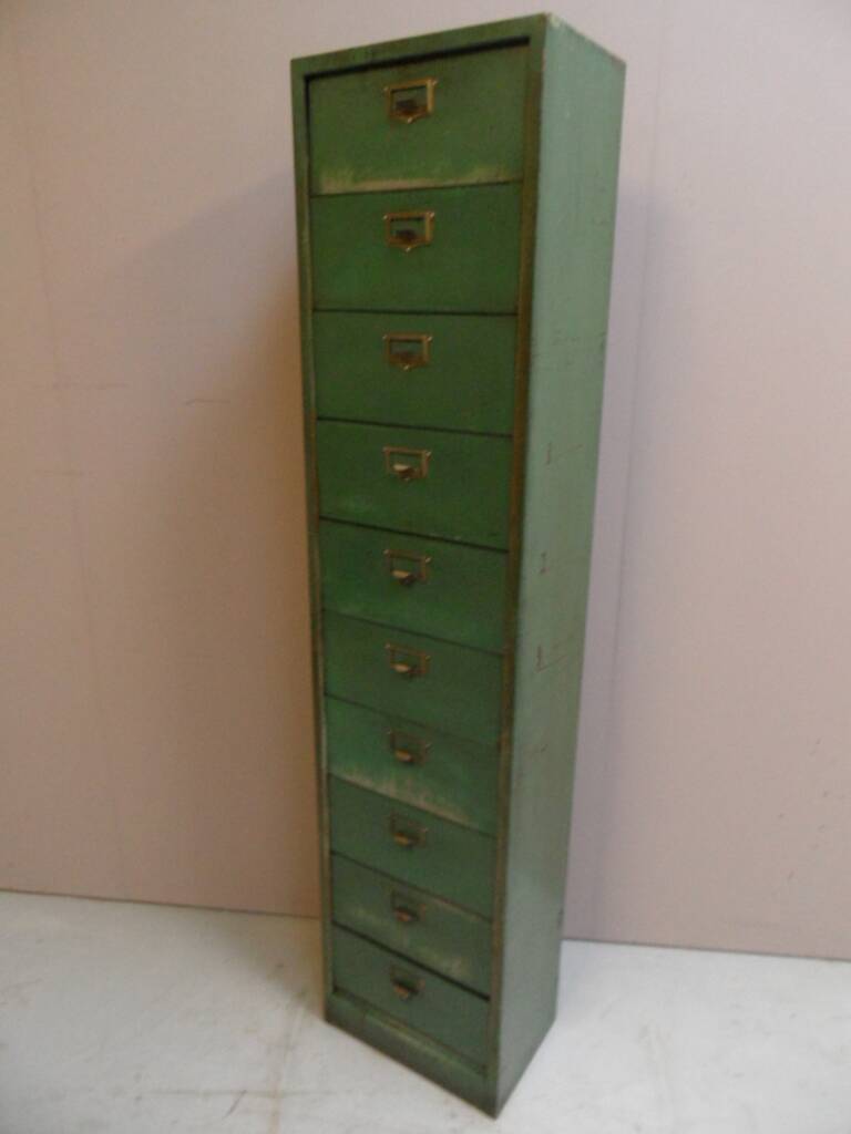 Vintage metal filing cabinet 1950's