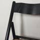 4 chaises pliantes bois et rotin