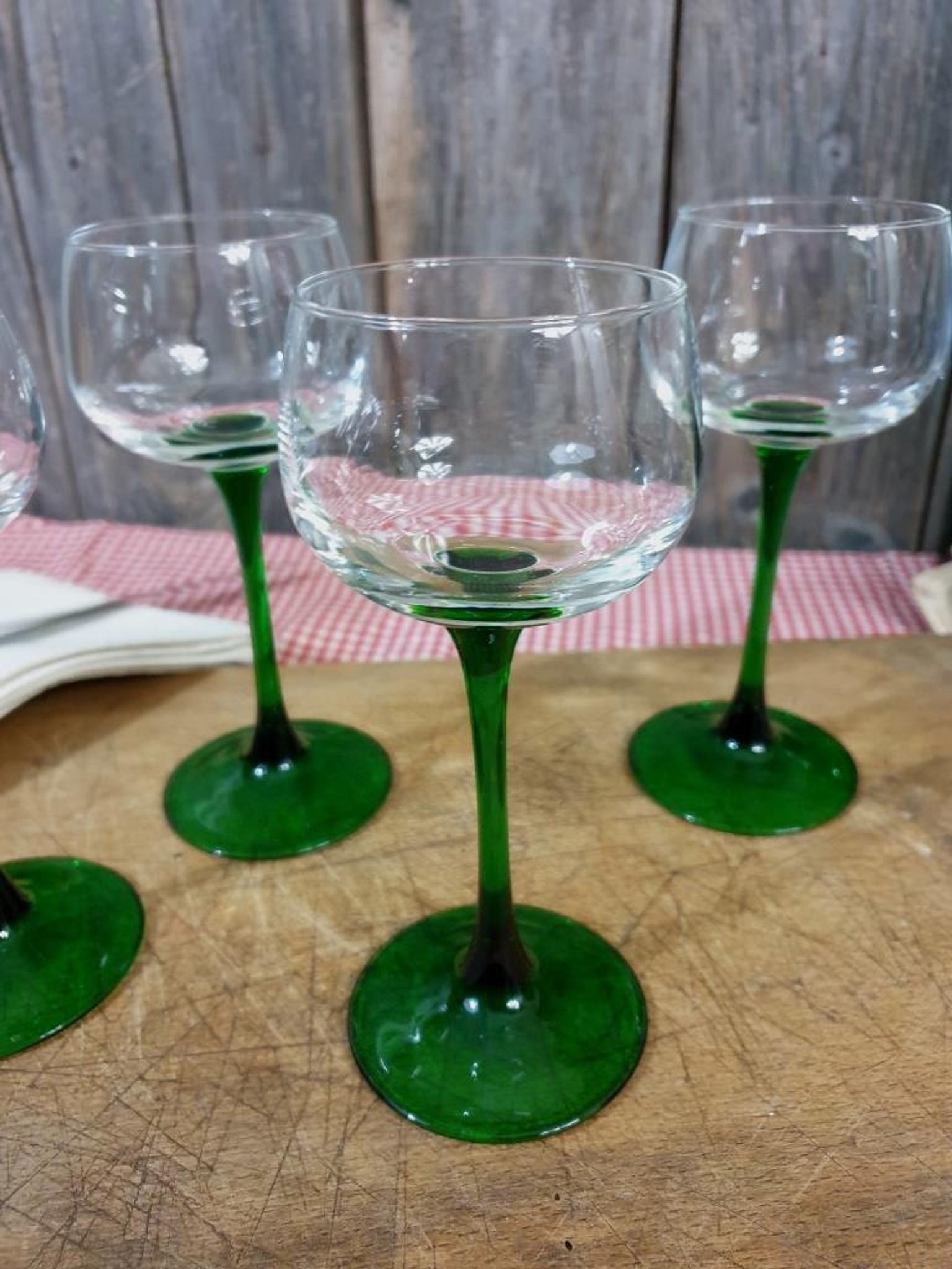 Verres de bistrot verres à vin blanc d'Alsace