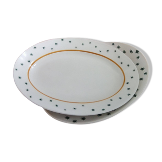 Set of two Gien Constellation model dishes