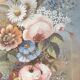 Paire de gouaches Bouquets de fleurs XIXe