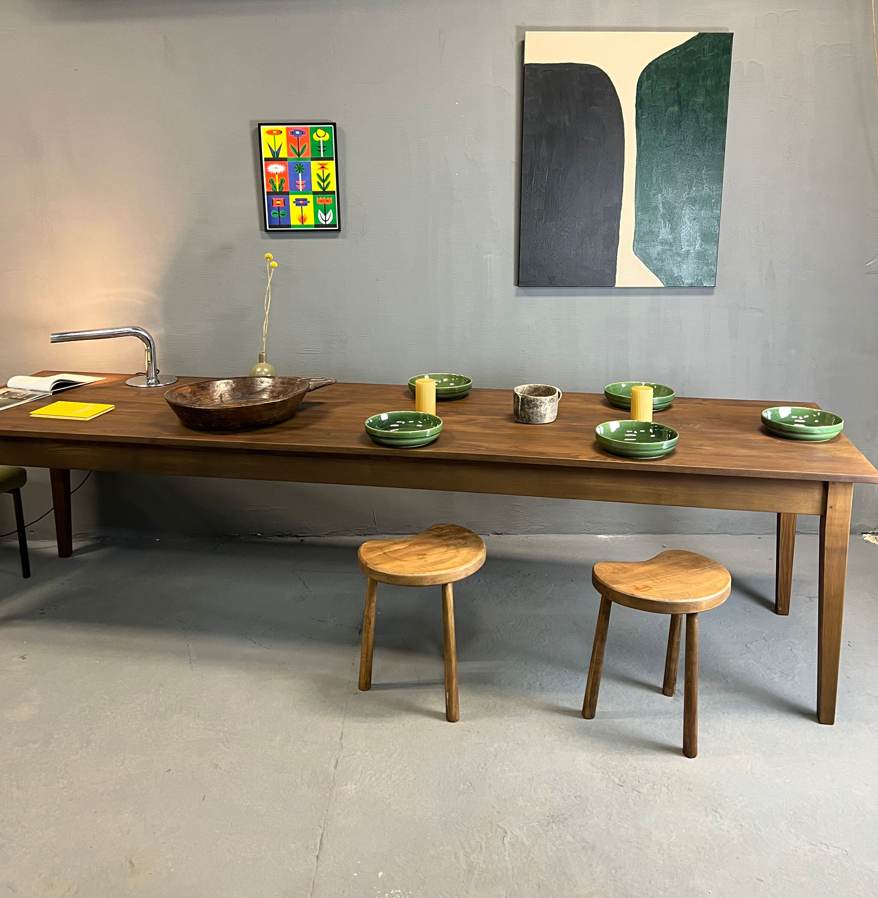 Farmhouse table XXXL 300 cm "Dark Brown"