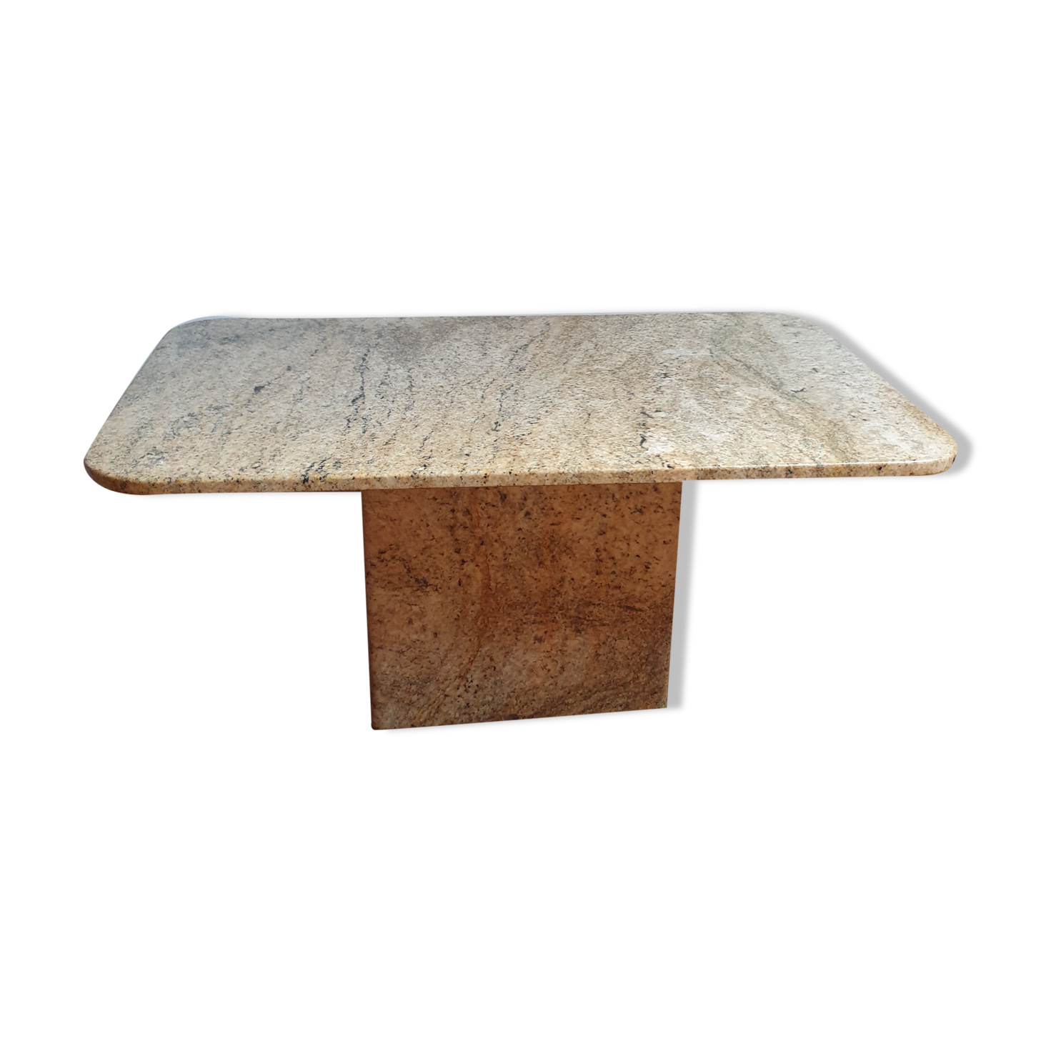 Vintage travertine coffee table