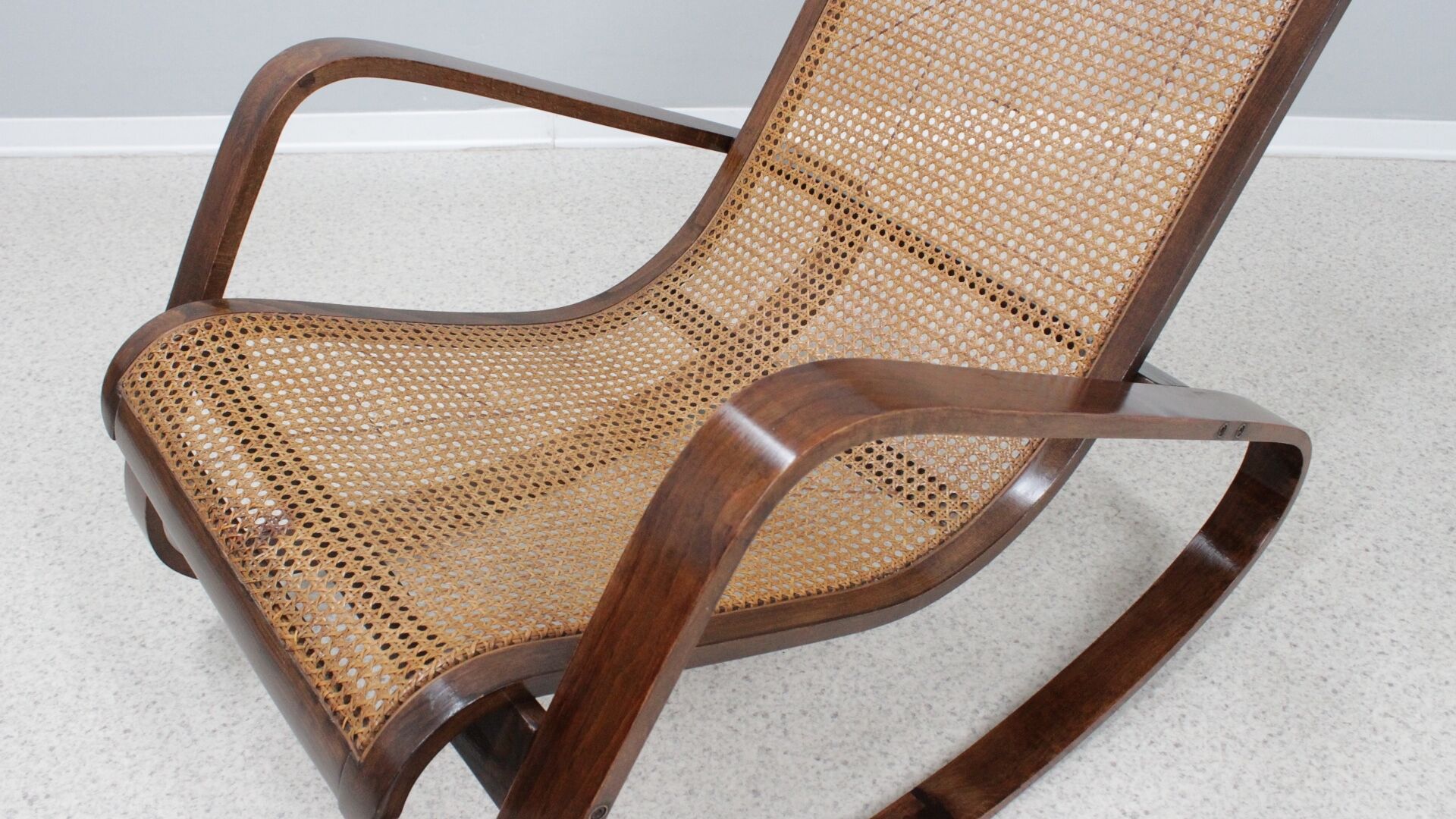 Luigi Crassevig "Dondolo" rocking chair 1970s