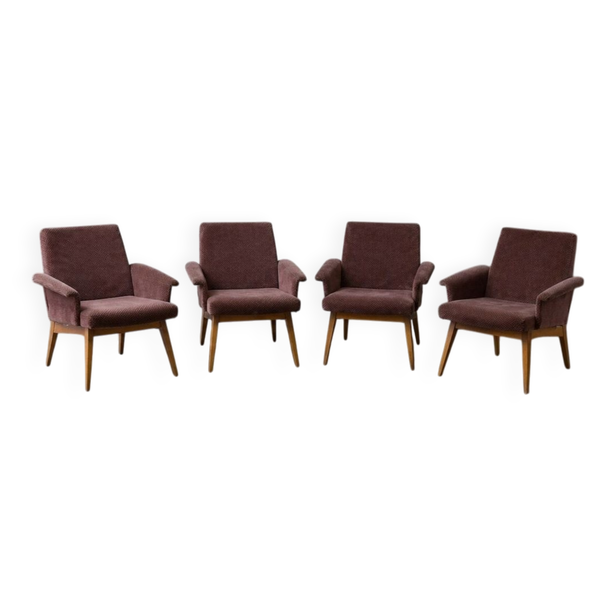 Set of 4 Scandinavian armchairs - Vintage 1960