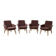 Set of 4 Scandinavian armchairs - Vintage 1960