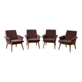 Série de 4 fauteuils scandinave - Vintage 1960