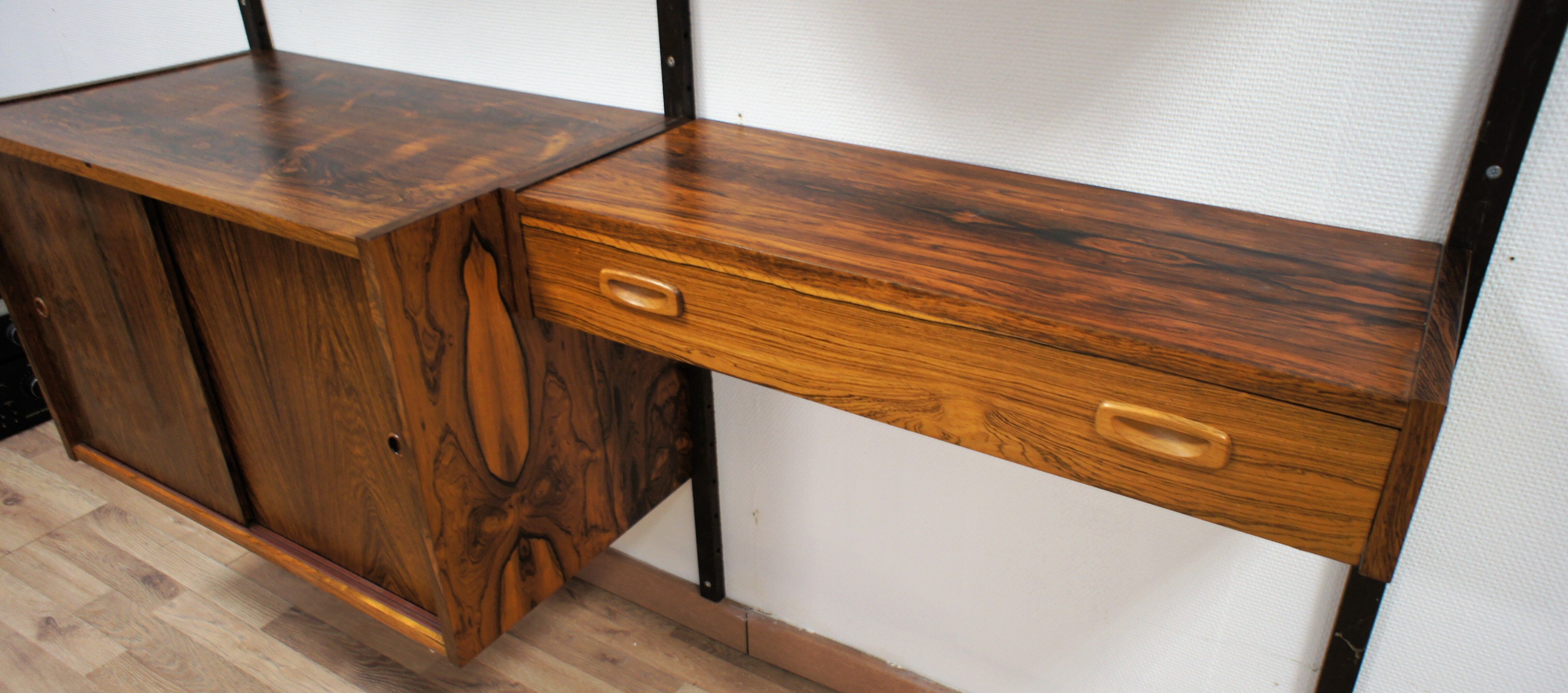Scandinavian vintage rosewood library, Poul Sorensen