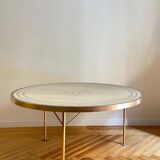 Berthold Müller Mosaic and Brass Table