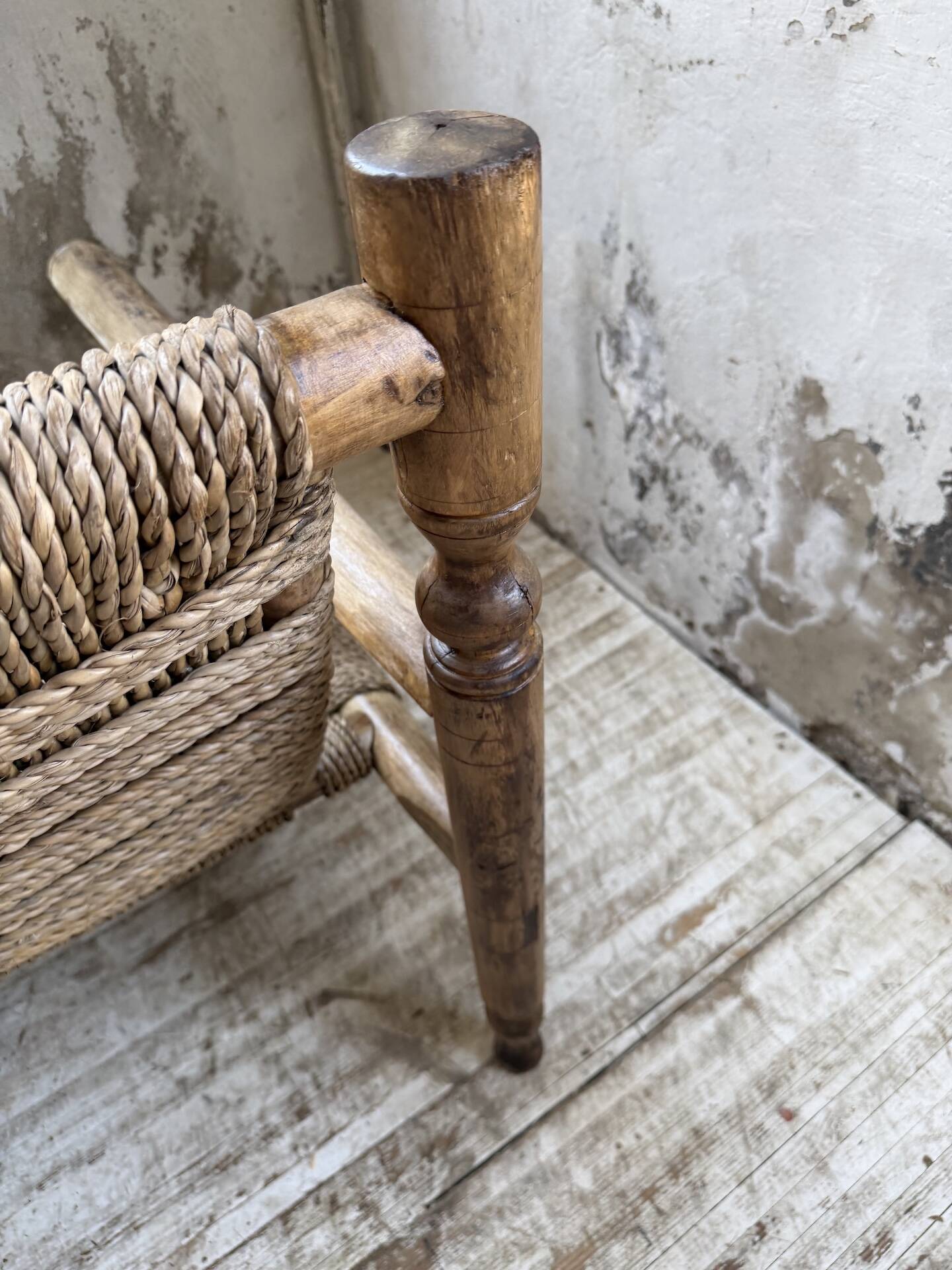 Audoux and Minet cord bench