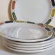 Six assiettes à dessert en porcelaine Anglaise DUDSON BROTHERS 70'