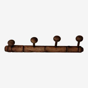 Porte manteau bois 4 boules