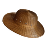 Chapeau tressé, type colonial