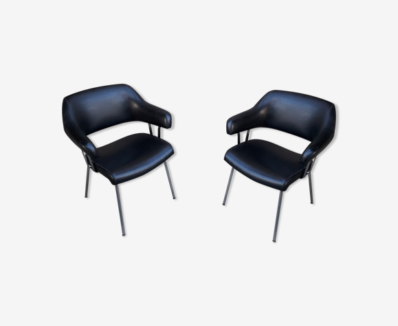 Paire de fauteuils vintage